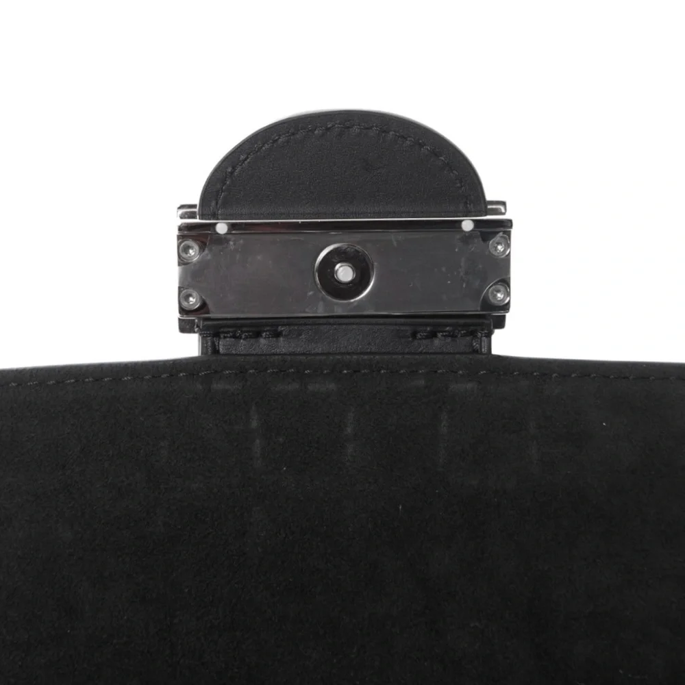 🆕🩷LOUIS VUITTON Dauphine Minaudière Black+Silver Beads Shoulder Clutch Mini Bag